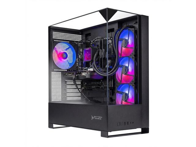 Skytech Gaming Shadow 5 Gaming PC, Intel i7 14700F 2.1GHz, NVIDIA RTX 5070 12GB VRAM, 1TB Gen4 NVMe SSD, 32GB DDR4 RAM 3200, 750W GOLD PSU, 360...