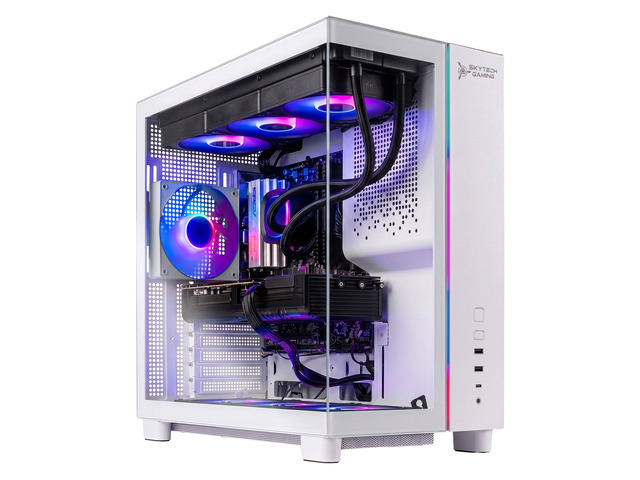 Skytech Gaming Tempest Gaming PC, AMD Ryzen 9 9950X3D 4.3GHz, NVIDIA RTX 5090 32GB VRAM, X870 Board, 4TB Gen4 NVMe SSD, 64GB DDR5 RAM 6000, 1000W...