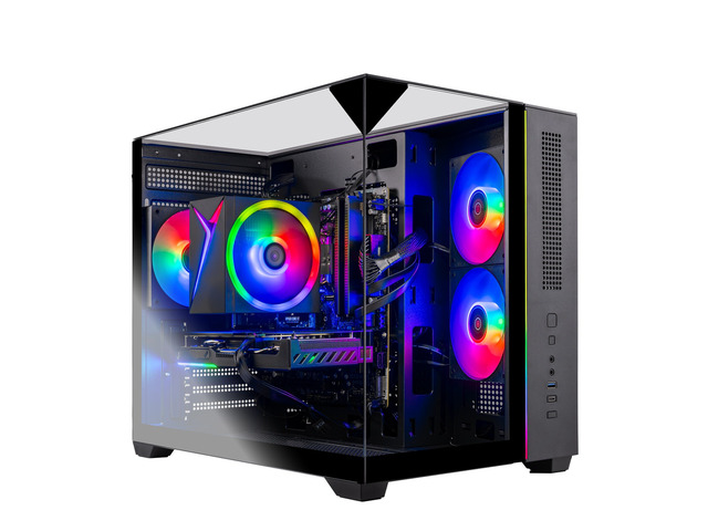 Skytech Gaming Crystal Gaming PC, AMD Ryzen 7 5700 3.7GHz, AMD RX 9070 GRE 12GB VRAM, B550 Motherboard, 1TB Gen4 NVMe SSD, 32GB DDR4 RAM 3200, 650W...