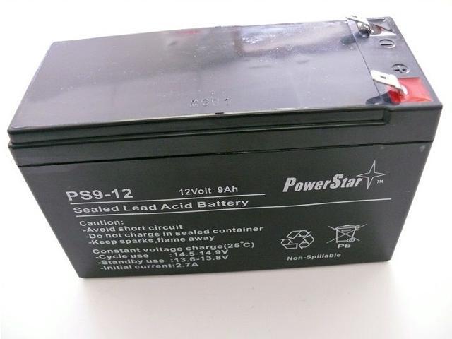 PowerStar 12V 9AH SLA Battery replaces WKA12-8F2 DJW12-8HD TPH12080 F2, 3 Year Warranty