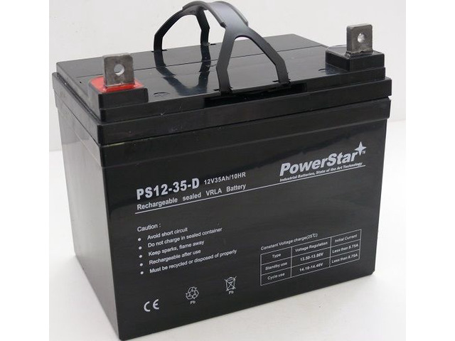 PowerStar Battery 12V 35Ah U1 Hoveround MPV1, MPV2, MPV3, MPV4, MPV5 Battery