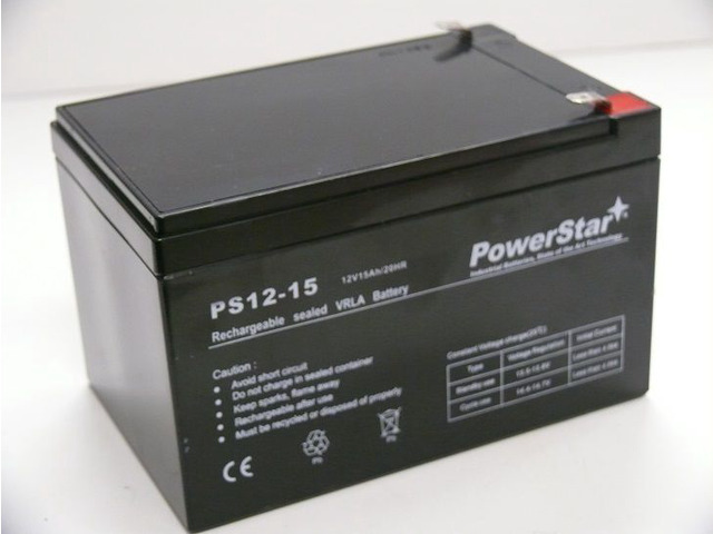 PowerStar 12V 15AH PS-12120 Battery 12V 12AH 12 Volt 12 Amp GP12120 UB12120 WP12-12 NEW