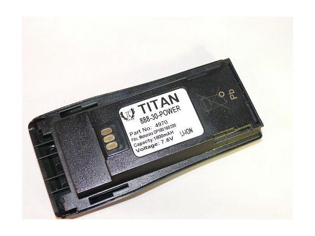 Tank 1800MAH Lithium Ion Battery for Motorola Portable/Handheld Radios - NNTN4970A