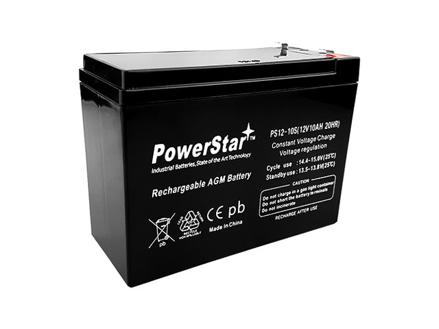 2 Pack - 12V 10AH Replaces HE12V127 HGL1012 LCRB1210P NEUTON CE5 POWPS12100