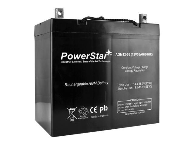 12V 55AH M6/T6 Power Cell Battery replaces SK-BT45 SRV2000P