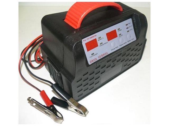 NEW Tank 12-Volt Automatic Battery Charger, 10 Amp Fast Charge w/Carry Handle