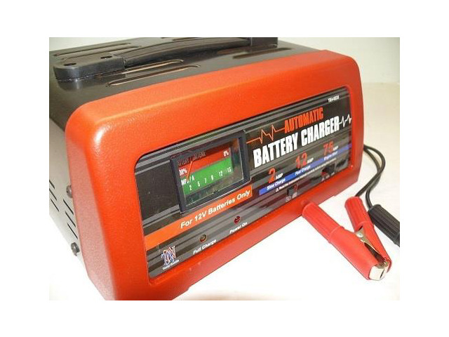 Automatic 12 volt battery Charger with full over charge protection 2/12/75 AMP