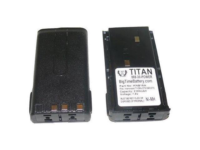 2x 2100mAh KNB-15A Battery for KENWOOD TK260G TK360G TK272G TK372G TK2100 TK3100