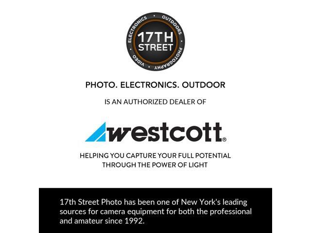 Westcott FJ200 Round Head Pocket Strobe Light with 64GB Memory Card for 4K Video and Westcott ProGrip2 Ergonomic Handheld Mount for Photographers...