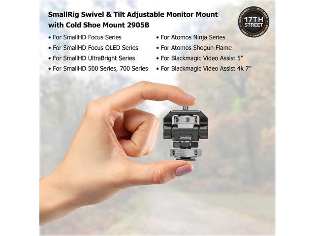 Atomos Ninja 5.2' 4K HDMI Recording Monitor with Atomos 5' Accessory Kit for Shinobi, Shinobi SDI and Ninja V Monitors, SmallRig Swivel and Tilt...