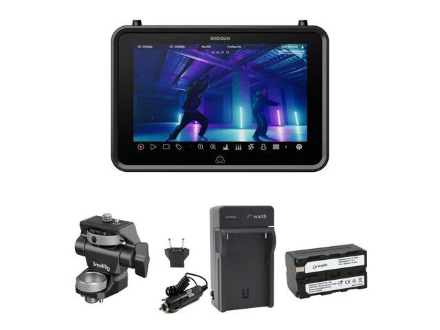 Atomos Shogun 7 inch HDR Monitor-Recorder, Supports 6K RAW with Waith Power Battery and Charger Combo and SmallRig Swivel and Tilt Adjustable...