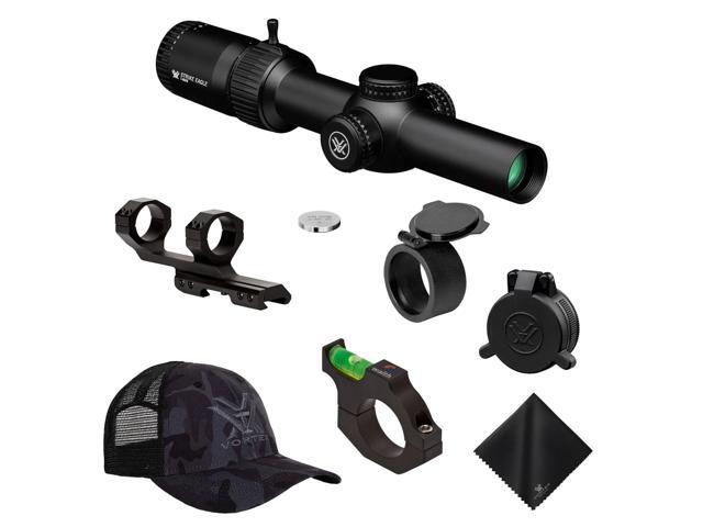 Vortex Optics Strike Eagle 1-8x24 SFP AR-BDC3 MOA Riflescope with Vortex Sport 30mm Cantilever Mount, Vortex Logo Hat Camo Black and Waith 30mm...