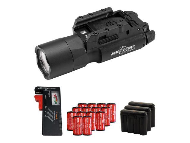 SureFire X300U-A Handgun WeaponLight, Black with Batteries/Tester/Cases Bundle