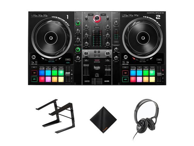Hercules DJ Control Inpulse 500 Portable Controller+Headphones+Laptop Stand Kit