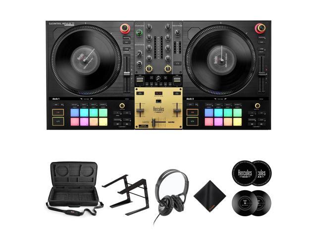 Hercules DJControl Inpulse T7 Premium Controller+Headphones+Laptop Stand Bundle