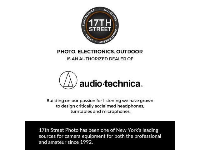 Audio-Technica ATH-M50x Closed-Back Monitor Headphone +Cable +Ties +Stand Bundle