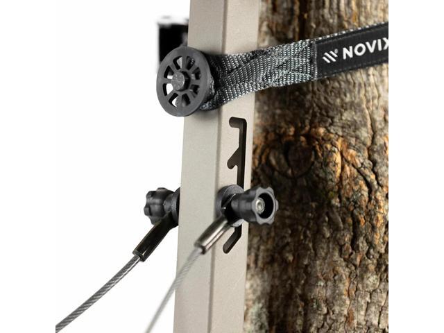 Novix Echo Lightweight Hang On Tree Stand Adjustable Seat, Aluminum