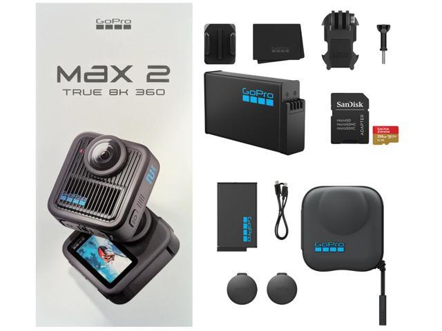 GoPro MAX2 360 Action Camera, Enduro Battery, 256GB SD Card, Protective Case Kit