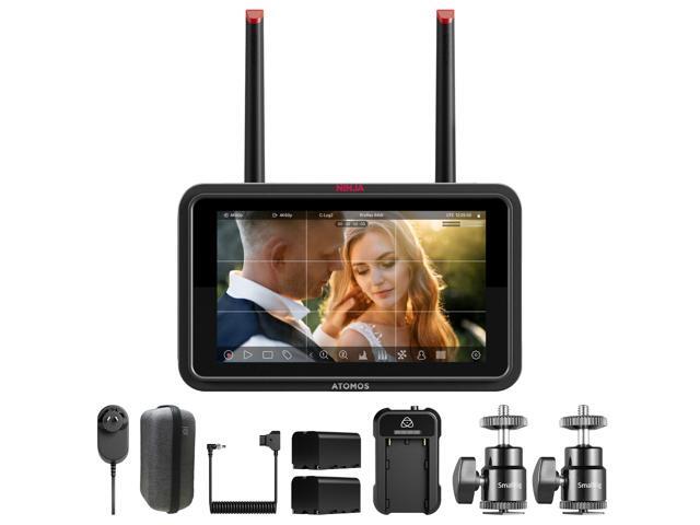 Atomos Ninja TX GO Monitor-recorder, Universal Power Kit & Hot Shoe Mount Bundle