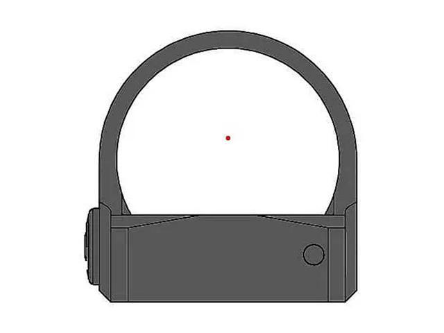 Gideon Optics OM50RN Omega Reflex Sights 3 MOA Red Single Dot Reticle, Black