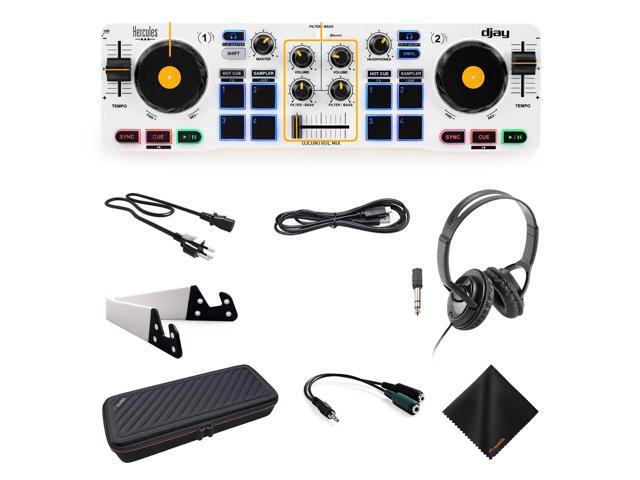 Hercules DJ Control Mix Wireless DJ Controller +Headphones +Case (Bundle Set)