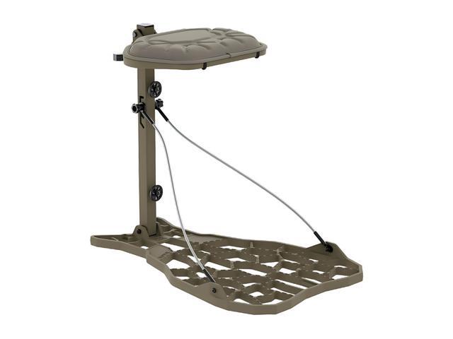 NOVIX Ultra Lightweight Helo Hang On Aluminum Adjustable Treestand, FDE Color