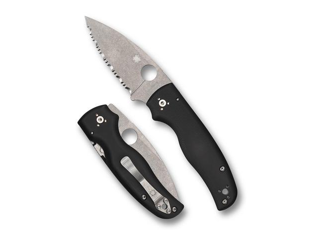 Spyderco Shaman Folding Pocket Knife with 3.5' CPM S30V Steel Blade, Black