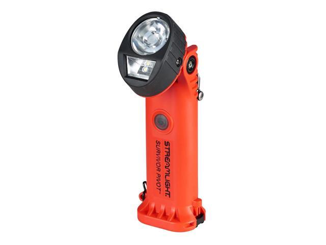 Streamlight Survivor Pivot USB LED Flashlight with Magnet, 120/DC, 325 Lumens, Orange