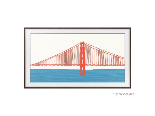 Samsung - 50” The Frame Customizable Bezel - Modern Brown - image 3