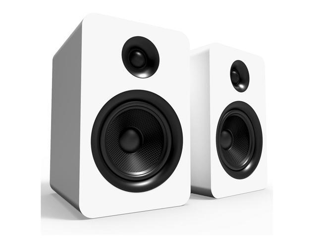 Kanto YUP6W Passive Bookshelf Speakers with 1' Silk Dome Tweeter and 5.25' Kevlar Woofer - External Amplifier/Receiver Required - Pair (White)