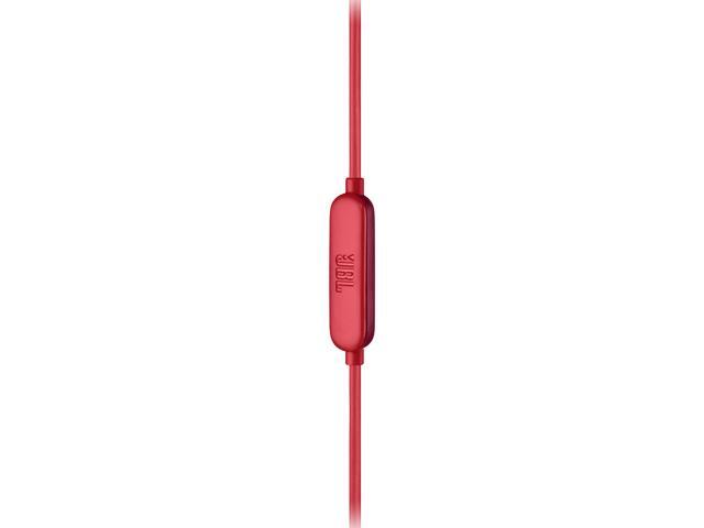 JBL Live 100 Earbuds with In-Line Microphone and Remote (Red)