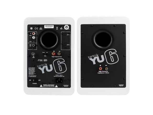 Kanto Living YU6 2-Way Powered Bookshelf Speakers (Pair Pure) - image 4