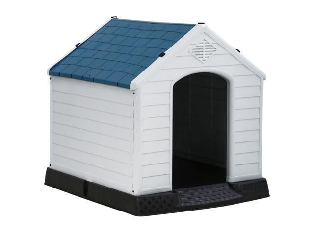 Indoor Outdoor Dog House Big Dog House For Small Medium Large Dogs 39 Inch High Plastic Dog Houses All Weather Dog House With Base Support For.