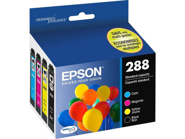 Epson Durabrite Ultra 288 Ink Cartridge - Pigment Black Pigment Cyan Pigment Magenta Pigment Yellow