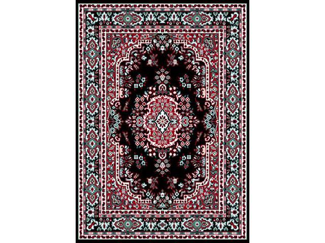 Photos - Area Rug Home Dynamix Rugs Black Oriental 2x8  Traditional Persian Bordered