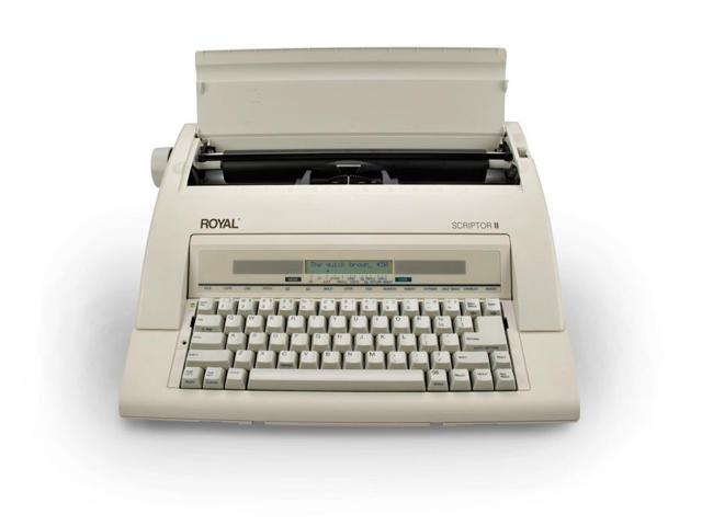 Royal 69147T Scriptor II Personal Portable Electronic Typewriter with 20 Character, 2 Line LCD Display