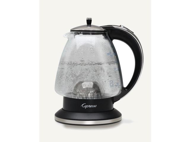 Capresso - H2O Glass 1.42L Electric Kettle - Black/Polished Chrome - image 3