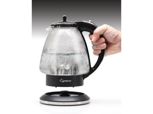 Capresso - H2O Glass 1.42L Electric Kettle - Black/Polished Chrome - image 4