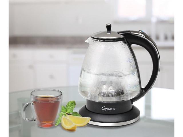 Capresso - H2O Glass 1.42L Electric Kettle - Black/Polished Chrome - image 7