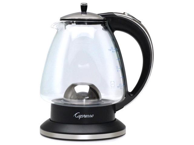 Capresso H2O Glass Rapid-Boil Kettle (Black/Polished Chrome)