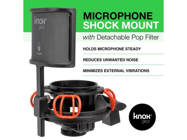 Knox Gear Microphone Shock Mount and Detachable Pop Filter