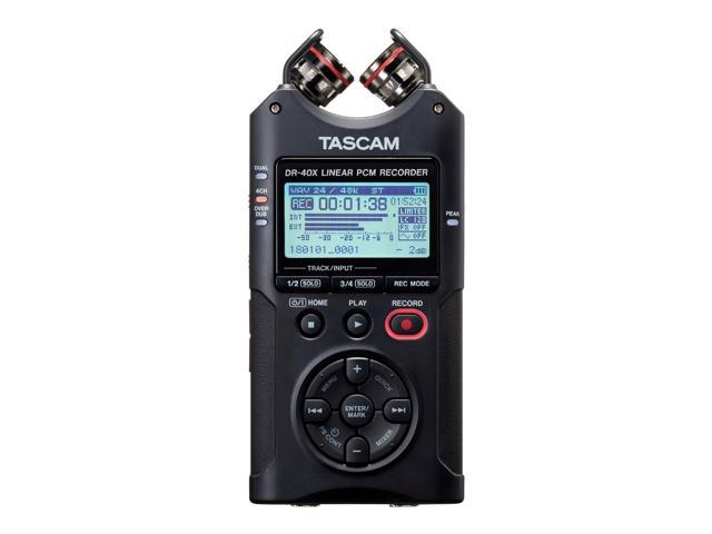 Tascam DR-40X 4-Track Dual Recording Mode LCD Digital Audio Recorder Black - image 5