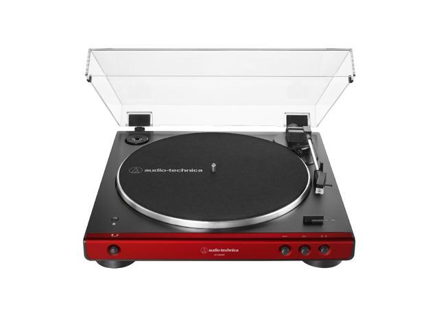 AudioTechnica AT-LP60XBT-RD Fully Automatic Belt-Drive Stereo Turntable with Bluetooth (Red)