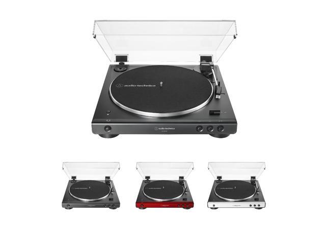 AudioTechnica AT-LP60XBT-RD Fully Automatic Belt-Drive Stereo Turntable with Bluetooth (Red)
