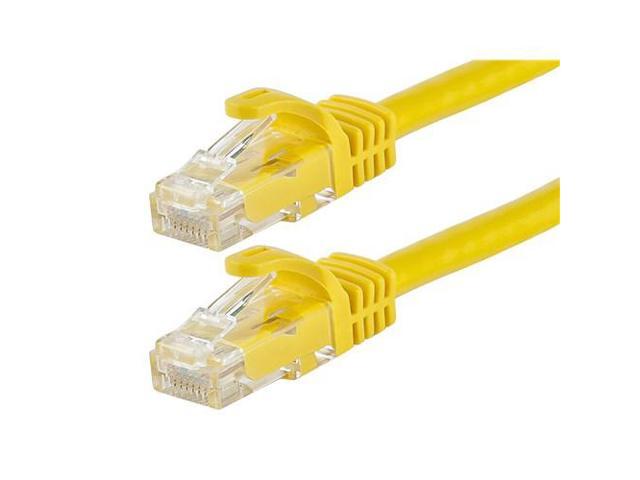 Monoprice Cat5e Ethernet Patch Cable - 10 Feet - Yellow Network Internet Cord - RJ45, Stranded, 350Mhz, UTP, Pure Bare Copper Wire, 24AWG -...