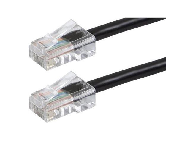 Monoprice Cat5e Ethernet Patch Cable - 0.5 Feet - Black Network Internet Cord - RJ45, Stranded, 350Mhz, UTP, Pure Bare Copper Wire, 24AWG -...