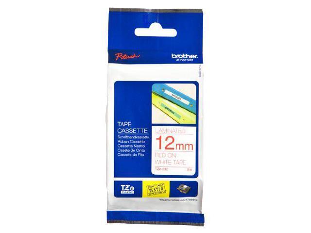 Brother P-touch TZe Laminated Tape Cartridges - 1/2' Width x 26 1/5 ft Length - Rectangle - White - 1 / Each BRTTZE232