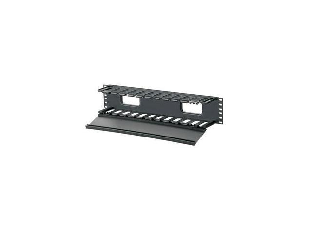 Panduit WMPF1E PANDUIT PatchLink Horizontal Cable Manager - Cable Manager - Black - 2U Rack Height - 19' Panel Width