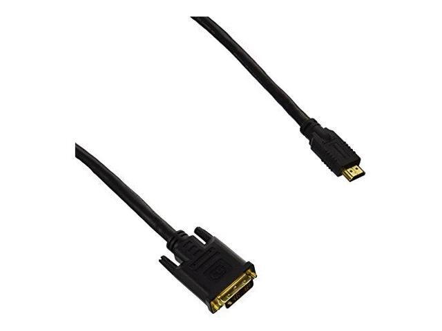 Monoprice 25ft 26AWG CL2 Standard HDMI to DVI Adapter Cable, Black