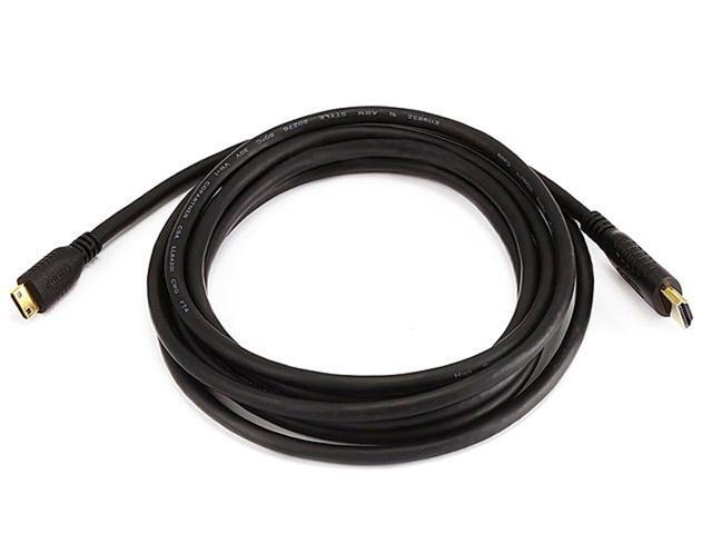 Monoprice Standard HDMI Cable - 10 Feet - Black With HDMI Mini Connector, 1080i @ 60Hz, 4.95Gbps, 30AWG